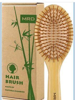 Bamboo Hair Brush - Natural Wood Tone
